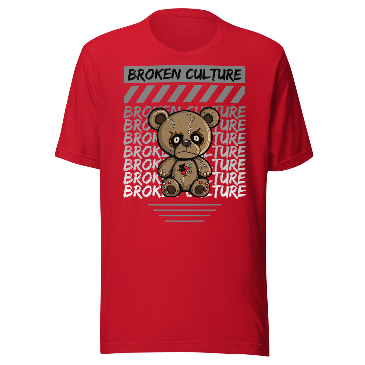 トップス BROKEN BEAR PATCHED BORDER TOPS BROKEN BEAR PATCHED BORDER TOPS | Candy Stripper（キャンディ