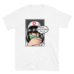 NURSE COMIC PLEASE STAY HOME