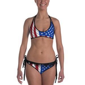 AMERICAN FLAG Reversible Bikini