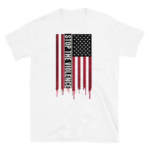 AMERICAN FLAG STOP THE VIOLENCE