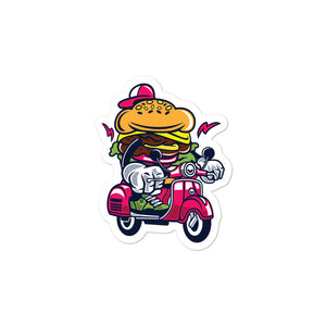 Burger Scooter sticker