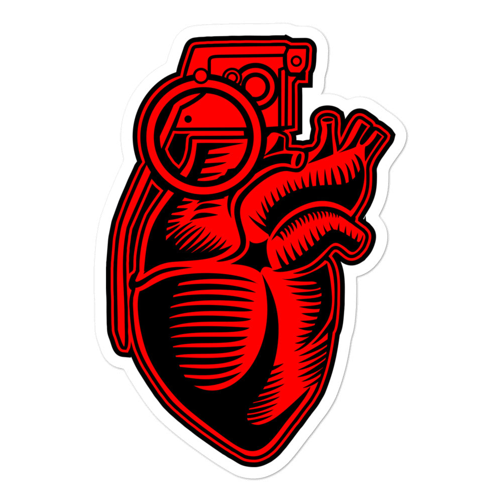 GRENADE HEART sticker