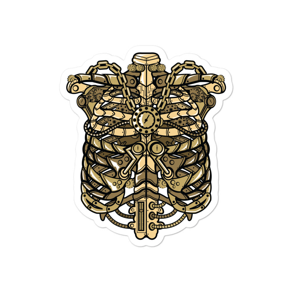 STEAMPUNK RIBCAGE sticker