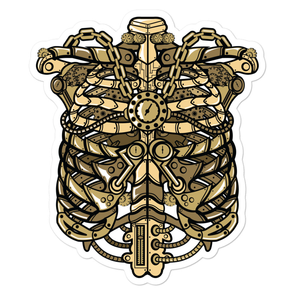 STEAMPUNK RIBCAGE sticker