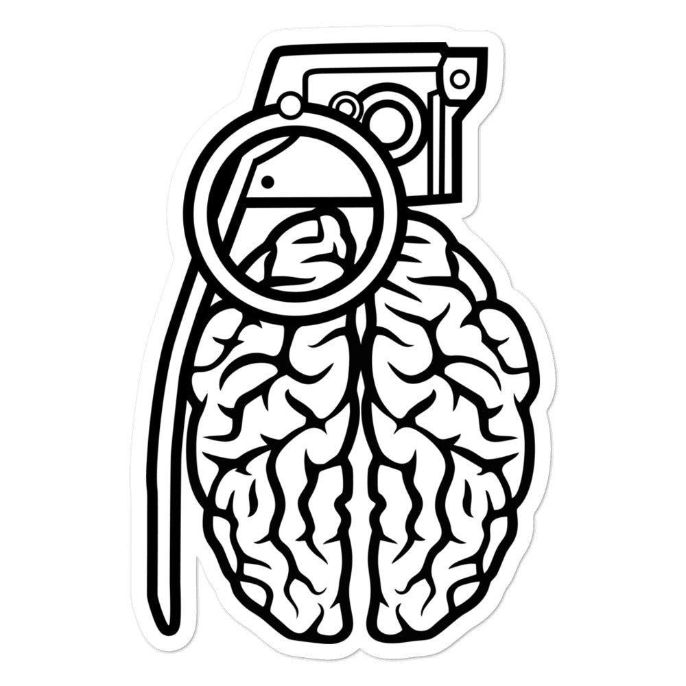 GRENADE BRAIN sticker