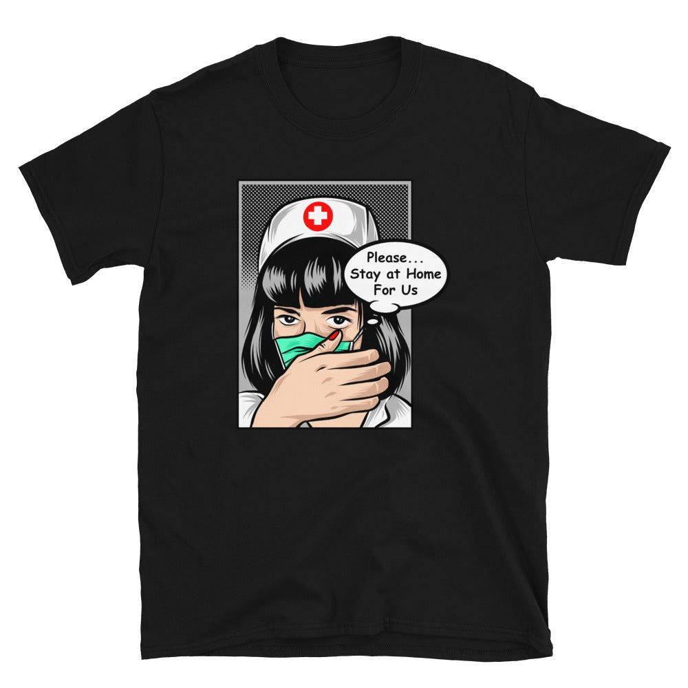 NURSE COMIC PLEASE STAY HOME