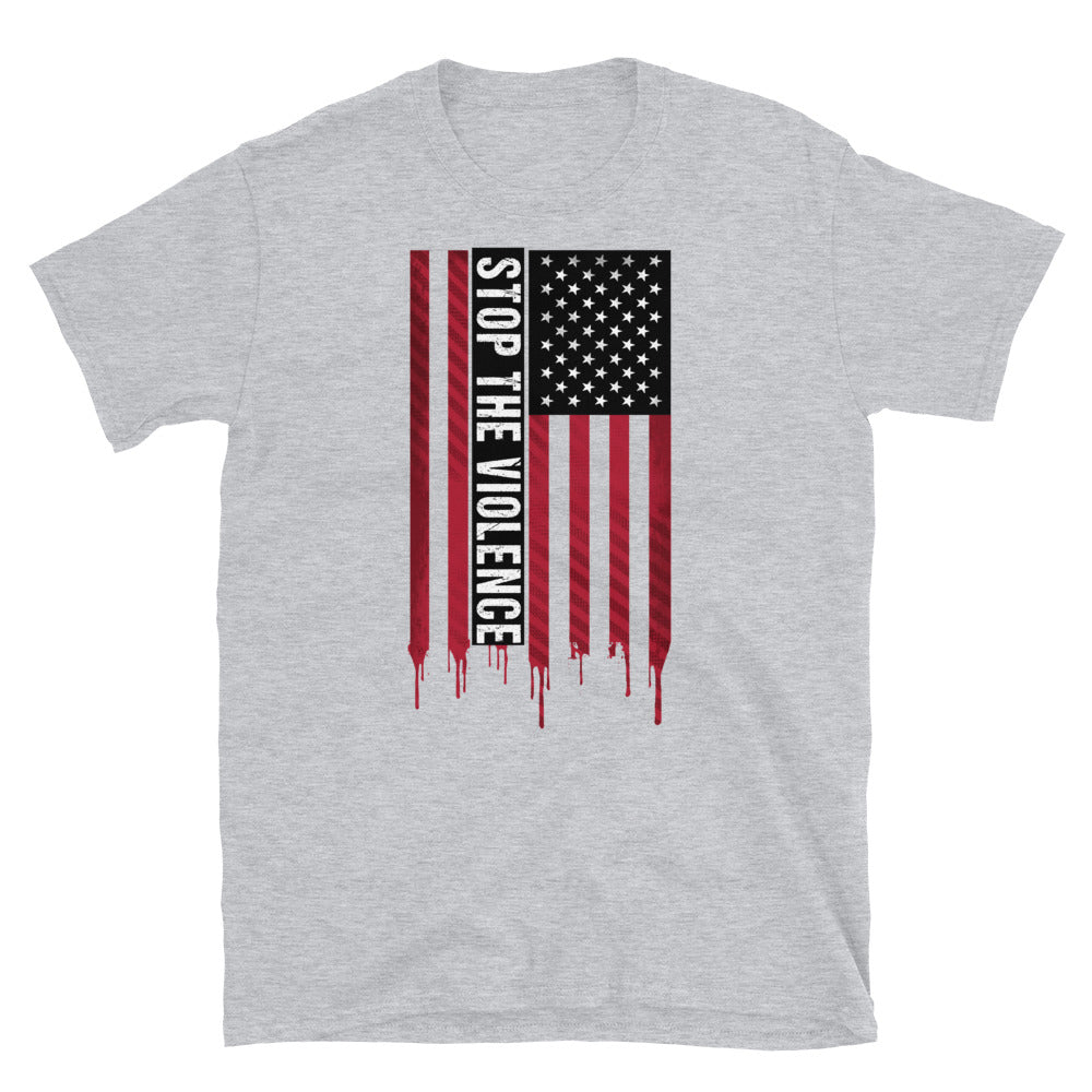 AMERICAN FLAG STOP THE VIOLENCE