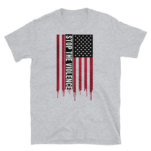 AMERICAN FLAG STOP THE VIOLENCE