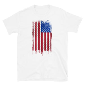 AMERICAN FLAG GRUNGE BLOOD DRIP